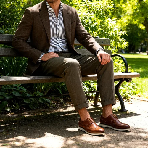 Vista 3 de Vostey Zapatos de vestir para hombre, zapatos de vestir casuales de cuero para hombres, zapatos Oxford de negocios de cuero para hombres