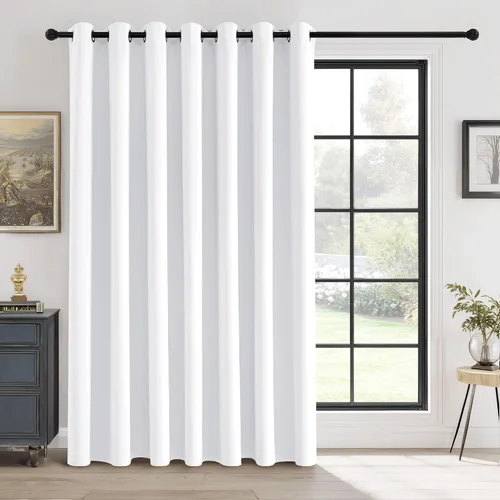 Vista 63 de RYB HOME Cortinas portátiles para puerta con privacidad, cortinas opacas y aislantes térmicas para dormitorio, armario, sala de estar, comedor, Beige