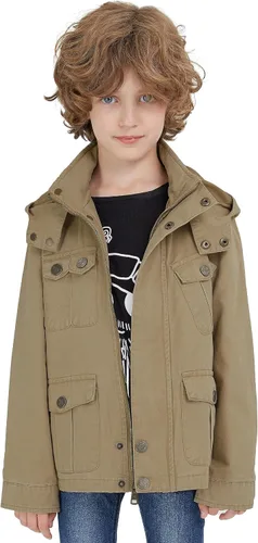 Vista 6 de WenVen - Chaqueta de algodón ligero con capucha para niño