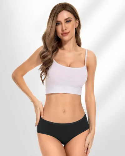 Vista 2 de RUIXUE Womens Period Underwear Heavy Flow Menstrual Period Panties Leak-Proof Hipster Panty for Female Teens Girls 3 Pack