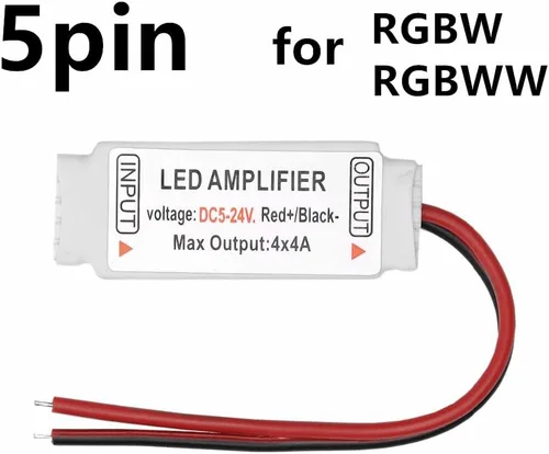 Vista 2 de 10 unids Mini RGB RGBW Led Amplificador Controlador Ánodo Común 4Pin 5Pin para SMD 3528 5050 5050 RGBWW Led Tira Iluminación (4Pin para RGB)