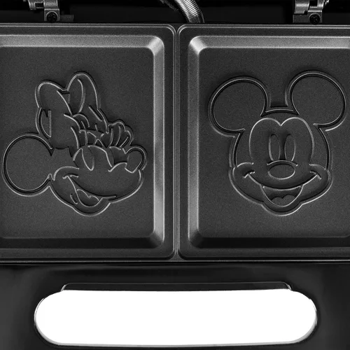 Vista 8 de Uncanny Brands Sandwichera Disney Mickey y Minnie Mouse - Pequeño aparato de cocina