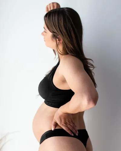 Vista 6 de Kindred Bravely Tangas de maternidad de algodón para mujer Tangas de maternidad debajo del vientre