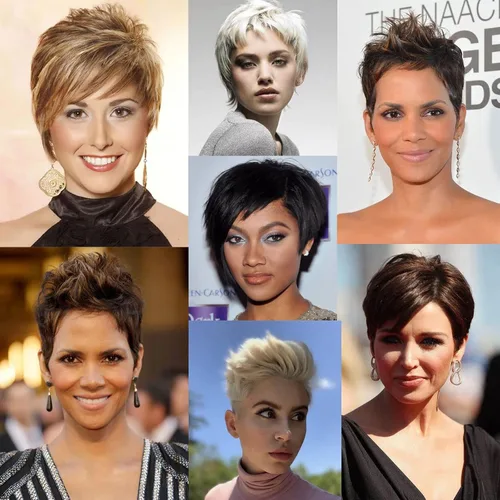 Vista 5 de 28 piezas de cabello humano corto con cierre superior, extensiones de cabello virgen brasileño lacio para mujeres negras (#4)