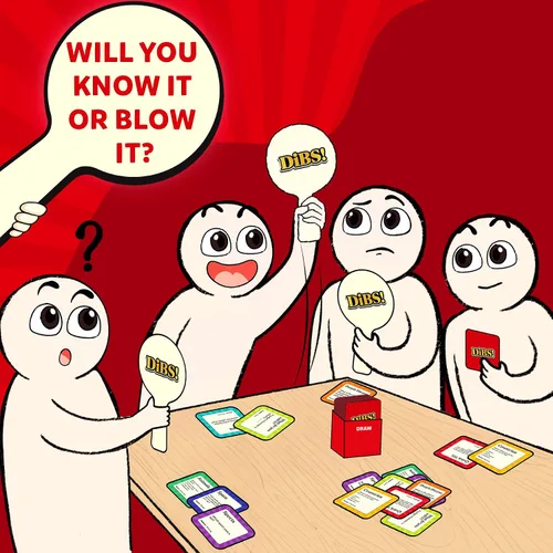Vista 6 de Skillmatics Juego de cartas: DIBS, juego de trivia de ritmo rápido, divertido y educativo para familiares, amigos y fiestas, pensamiento rápido, 10