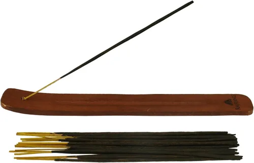 Vista 3 de RAJRANG Varitas de incienso naturales enrolladas a mano, paquete de 10 con sabores perfumados, Nag Champa, sándalo, lavanda, Oudh, favorito, rosa