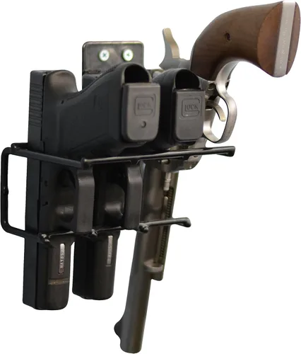 Vista 11 de BOOMSTICK Estante de montaje en pared para pistola con revestimiento de vinilo negro