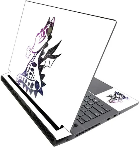Vista 101 de MightySkins - Skin brillante con purpurina para Alienware M17 R3 (2020) y M17 R4 (2021) - Diversión de los años 90 Acabado duradero con purpurina