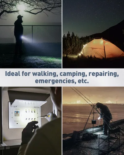 Vista 7 de Uniclife Paquete de 5 llaveros LED, mini llavero LED de 14 lúmenes, portátil, ultra brillante, funciona con pilas, para acampar al aire libre