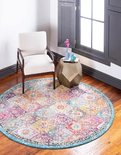 Vista 25 de Unique Loom Penrose Collection - Alfombra de área - Blake (2' 2" x 3' 1" Rectángulo, Verde/Beige)