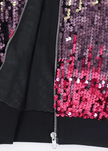 Vista 6 de Anna-Kaci - Chaqueta de manga larga con cremallera frontal y puños acanalados para mujer (personalizable)