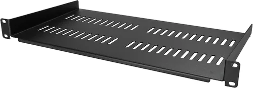 Vista 9 de StarTech.com Estante de bastidor de servidor de 1U - Bandeja universal con ventilación en voladizo para bastidor de 19" para equipos de red