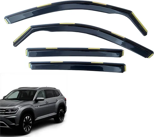 Vista 27 de inchannel - Visera de ventana compatible con Toyota 4Runner 2010-2024, protectores de lluvia, deflector de viento, humo, 4 piezas