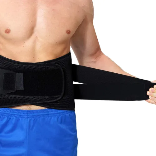 Vista 6 de Faja para soporte lumbar, cinturón de soporte, ancho y ajustable Neotech, M, 1