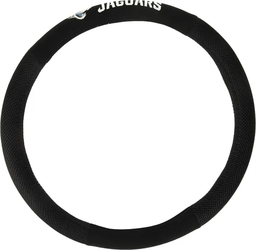 Vista 3 de NFL funda de gamuza de poliéster para volante Negro (Black/Team Colors)