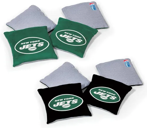 Vista 24 de Wild Sports - Bolsas de frijoles de doble cara de fútbol americano profesional de la NFL, 8 unidades, bolsas de lanzamiento de primera calidad