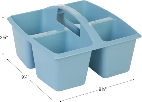 Vista 10 de Cosas realmente buenas Organizadores de 4 compartimentos - Boho, pack de 6 - Organización para el aula