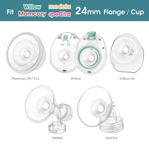 Vista 5 de Maymom Inserto de brida de 0.394 in compatible con Medela y Spectra 0.945 in Shields/Flanges. Úselo con Medela Freestyle y Momocozy S9/S11/S12