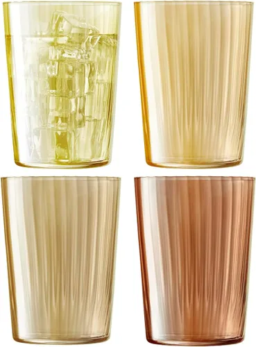 Vista 12 de Vasos de colores LSA International Ámbar