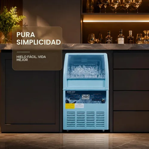 Vista 9 de GSEICE Commercial Ice Maker Machine, 150lbs/24H, 60 Cubes in 8-12 Mins