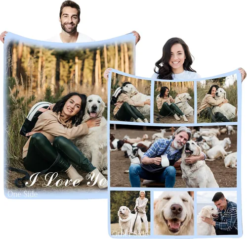 Vista 19 de Regalos personalizados de cumpleaños para el Día del Padre, para papá, abuelo, hombres, manta personalizada con fotos para mi papá, regalos de hija