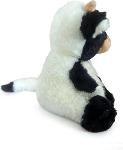 Vista 7 de YUKOUQIAN Peluche de vaca de 11.8 pulgadas para niñas y niños de Navidad (vaca sentada de 11.8 pulgadas)