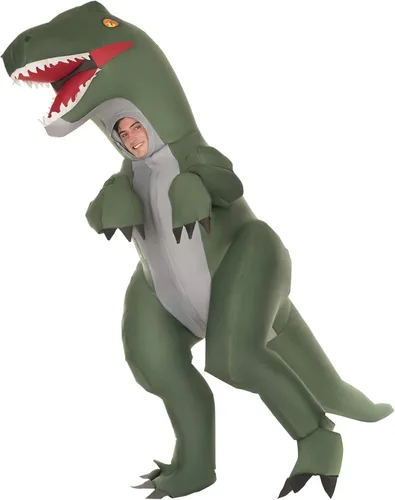 Vista 2 de Morph Giant Inflatable Dinosaur Velociraptor Halloween Costume for Adults