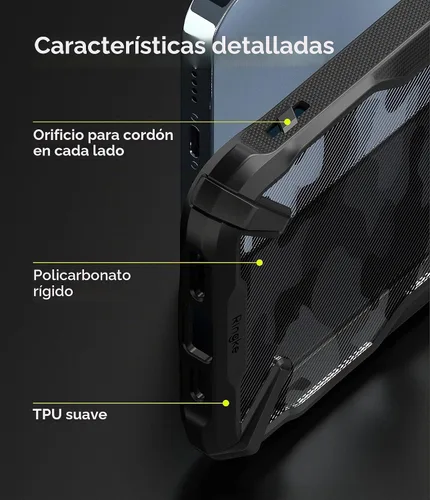 Vista 6 de Ringke - Funda para iPhone 13 Pro Max [Fusion-X Camo Negro]