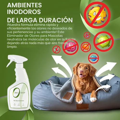 Vista 7 de zero Odor Pet Odor Eliminator, Trigger aerosol, 16 onzas
