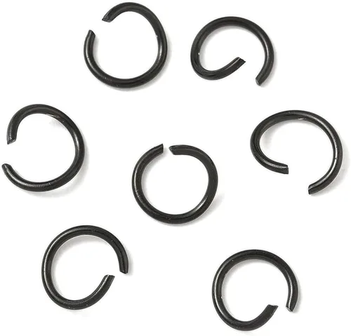 Vista 13 de HDSupplies 100 piezas - 4mm de argollas de acero inoxidable 304 de tono negro - Calibre 22 (espesor de 0.6mm)