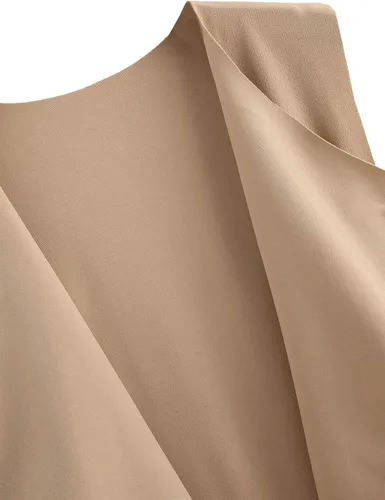 Vista 4 de SheIn Chaleco casual con solapa y frente abierto para mujer, sin mangas, chaqueta con cinturón
