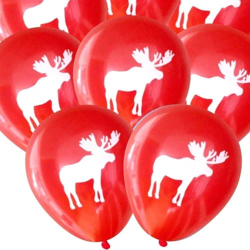Vista 2 de Globos de alce (16 piezas) de Nerdy Words (rojo)