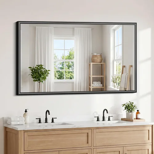 Vista 13 de FORBATH Bathroom Mirror for Over Sink, 18x30 Inch Black Vanity Mirror