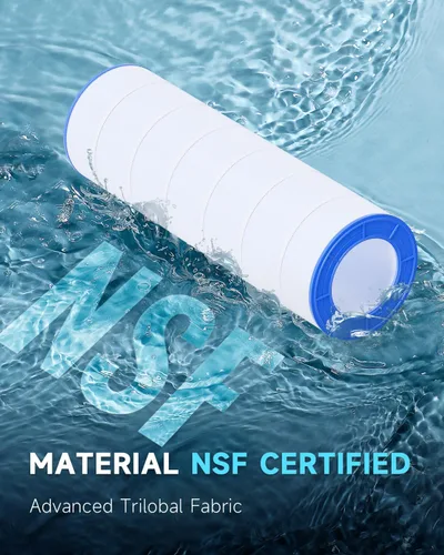 Vista 2 de AQUALTRA Filtro de piscina compatible con CC200, C-9419, PAP200, R173217, FC-0688, 200 pies cuadrados, 31 1/8 pulgadas x 10 1/16 pulgadas, paquete