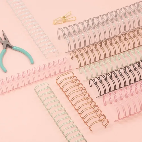 Vista 3 de Craftelier - Juego de 2 carpetas en espiral de doble anillo para álbumes, cuadernos, diarios o calendarios Ideal para álbumes de recortes y otros