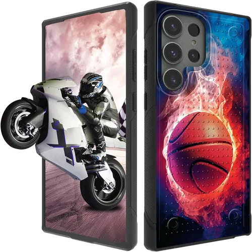 Vista 82 de Funda protectora resistente de doble capa para Samsung A14 5G (parte trasera con textura antideslizante), TPU suave a prueba de golpes, para Samsung
