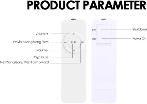 Vista 7 de Reproductor de MP3, sonido portátil sin pérdidas, reproductor de música MP3 compatible con hasta 64 GB, mini reproductor de música para estudiantes