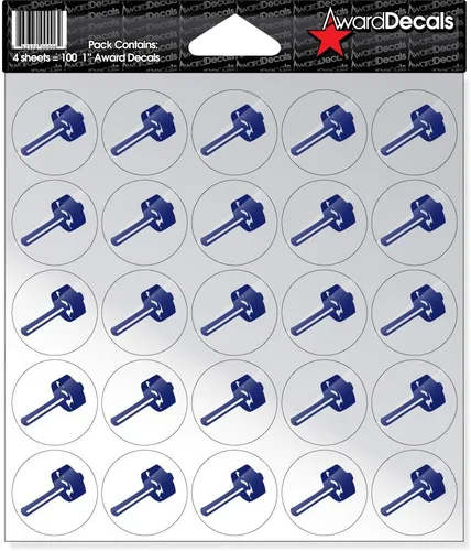 Vista 6 de Award Decals Sledgehammer (negro sobre transparente)
