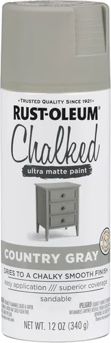 Vista 79 de Rust-Oleum 302592 - Pintura a la tiza en aerosol ultramate de 12 onzas (paquete de 1), color gris envejecido