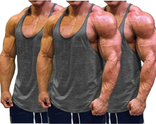 Vista 12 de Muscle Cmdr Camisetas sin mangas para hombre, para fisicoculturismo, gimnasio, entrenamiento, running, T-Shirts atléticas de secado rápido