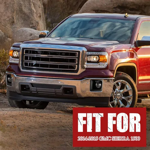 Vista 7 de BUNKER INDUST Luces antiniebla LED para GMC Sierra 1500 2014-2015, kit de lámpara antiniebla de conducción de parachoques
