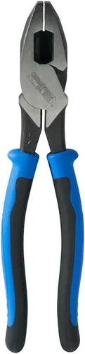 Vista 4 de Klein Tools J2000-9NE Alicates Cortadores Laterales para Electricistas, Fabricados en EE.UU., Alicates de Alto Apalancamiento de 9 Pulgadas Cortan