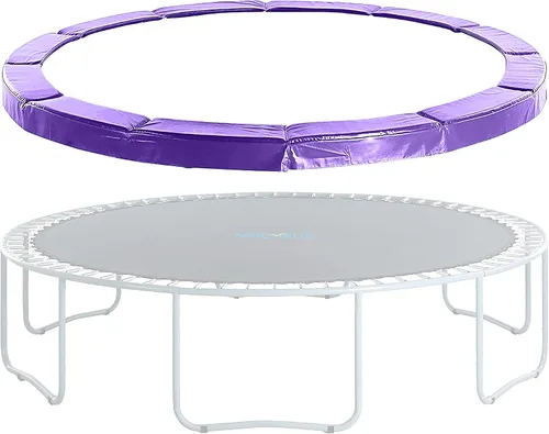 Vista 13 de Machrus Upper Bounce - Almohadilla de seguridad de repuesto para cama elástica de 6 pies a 16 pies redondas - Cubierta de resortes de cama elástica