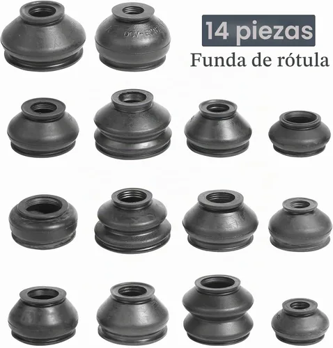 Vista 6 de Funda de Barra de Dirección, Fundas de Extremo de Barra de Dirección, Accesorios de Automóvil Giran a Brazo de Varilla Cabeza de Rótula Protección