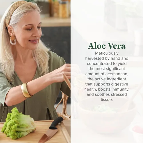 Vista 2 de Global Healing Aloe Vera - Suplemento orgánico bio-activo de hojas - Fórmula concentrada de 200 veces con la mayor concentración de acemanano