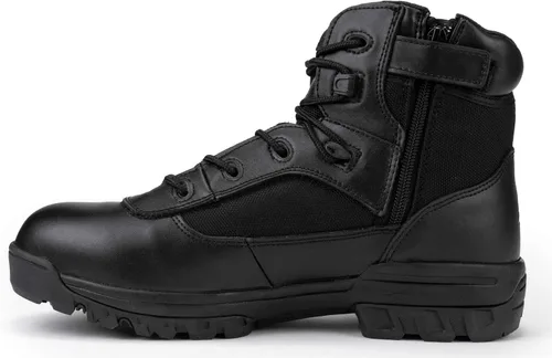 Vista 3 de RYNO GEAR - Botas de combate tácticas con forro Coolmax para hombre, color negro