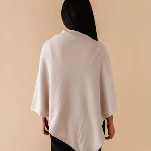 Vista 2 de MakeMake Organics Pareo de lactancia de punto transpirable para lactancia materna – Suave certificado GOTS algodón orgánico cubierta para lactancia