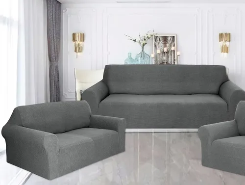 Vista 9 de Valora Home - Juego de fundas protectoras para sofá, elastano elástico, protector de muebles antideslizante, juego sólido
