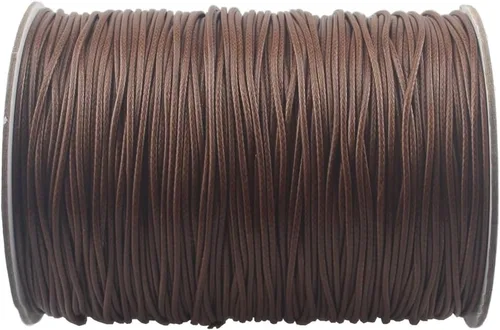Vista 36 de Cordón de poliéster encerado para hacer joyas, cuerda encerada con carrete para hilo de manualidades (negro, 0.020 in (150 yardas))
