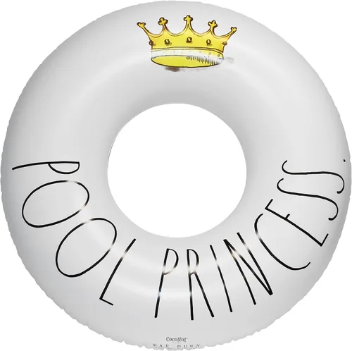 Vista 15 de Rae Dunn x CocoNut Flotador de anillo flotante, tamaño adulto, balsa inflable grande de 48 pulgadas y tubo interior de agua duradero, fácil